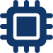 Dev Tech Solutions | Icon | vCPU Icon in brand blue