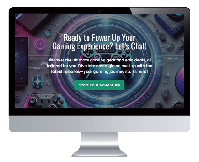 Dev Tech Solutions | Services | an image showing a CTA section design on a Mac